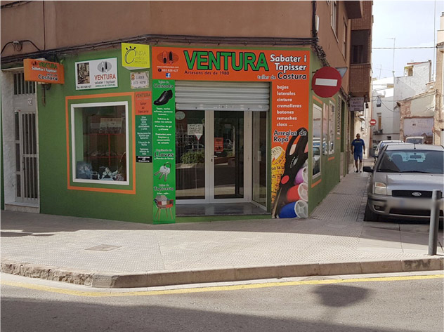 Ventura Sabater Tapisser fachada tienda en Onda
